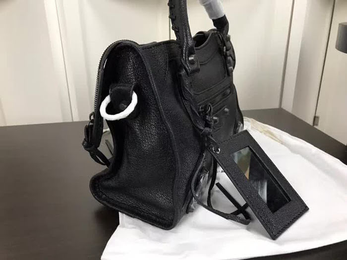 BALENCIAG巴黎世家 原單品質 經典機車 山羊皮黑釘款 手提肩背斜挎包  BL1411
